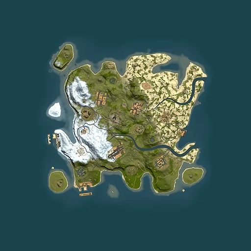 Rust map seed 378638216, 3000x3000m top-down preview