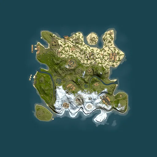Rust map seed 1970507904, 3000x3000m top-down preview