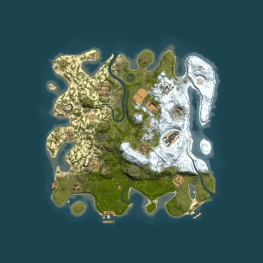 Rust map seed 2095667630, 3500x3500m top-down preview