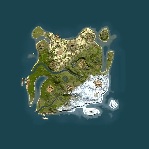 Rust map seed 818028074, 3000x3000m top-down preview