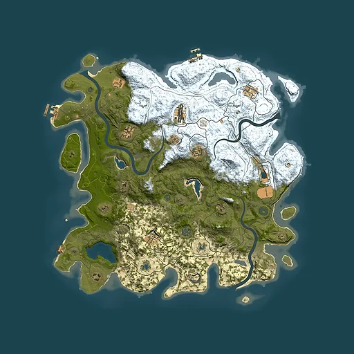 Rust map seed 1935396736, 4500x4500m top-down preview