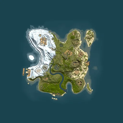 Rust map seed 1201519938, 2500x2500m top-down preview