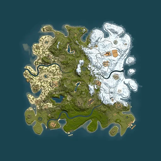 Rust map seed 916467413, 4500x4500m top-down preview