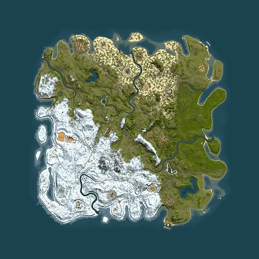 Rust map seed 673257795, 6000x6000m top-down preview