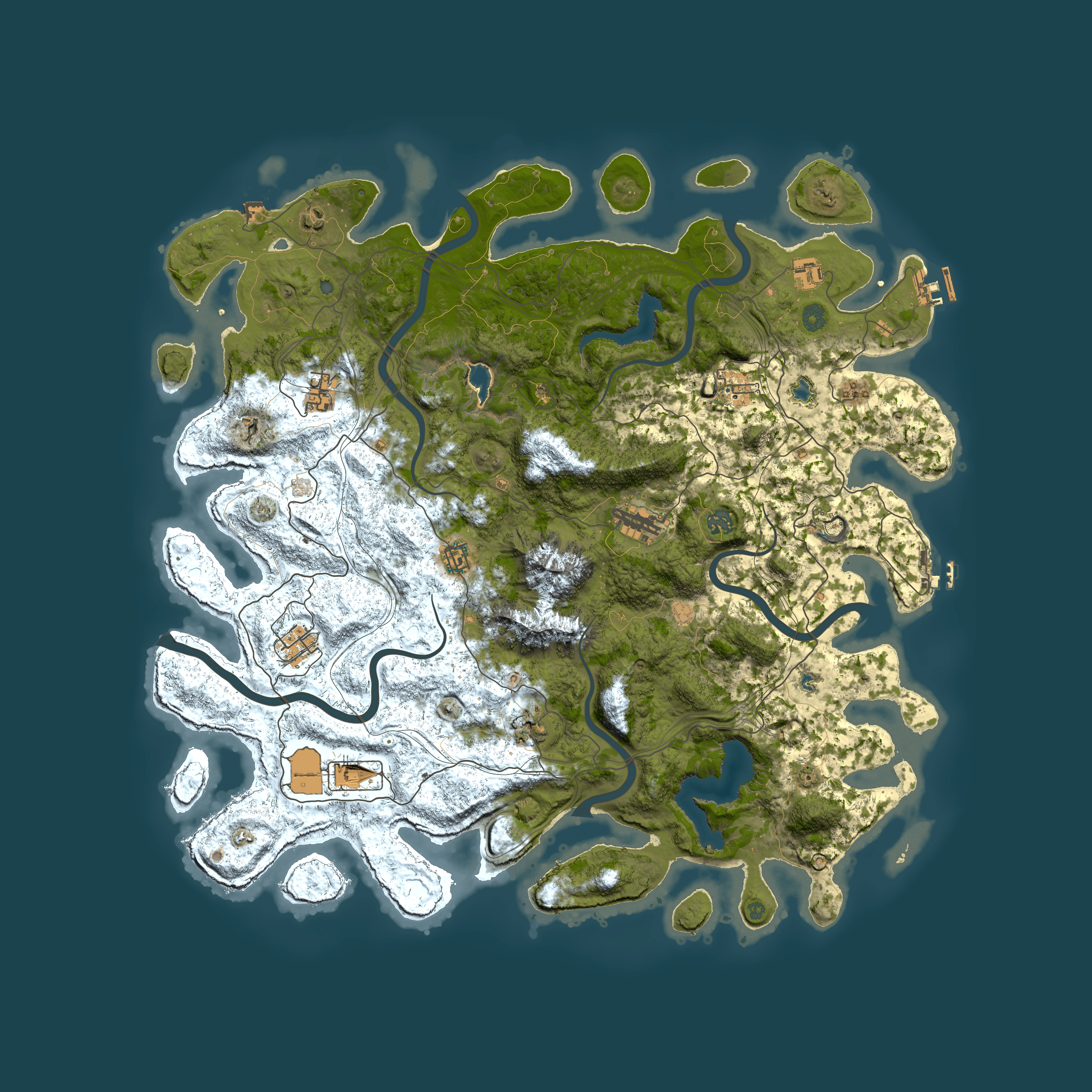 Full top-down render of Rust map seed 722583029, 5000x5000m