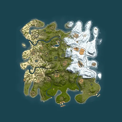 Rust map seed 1060035023, 4000x4000m top-down preview