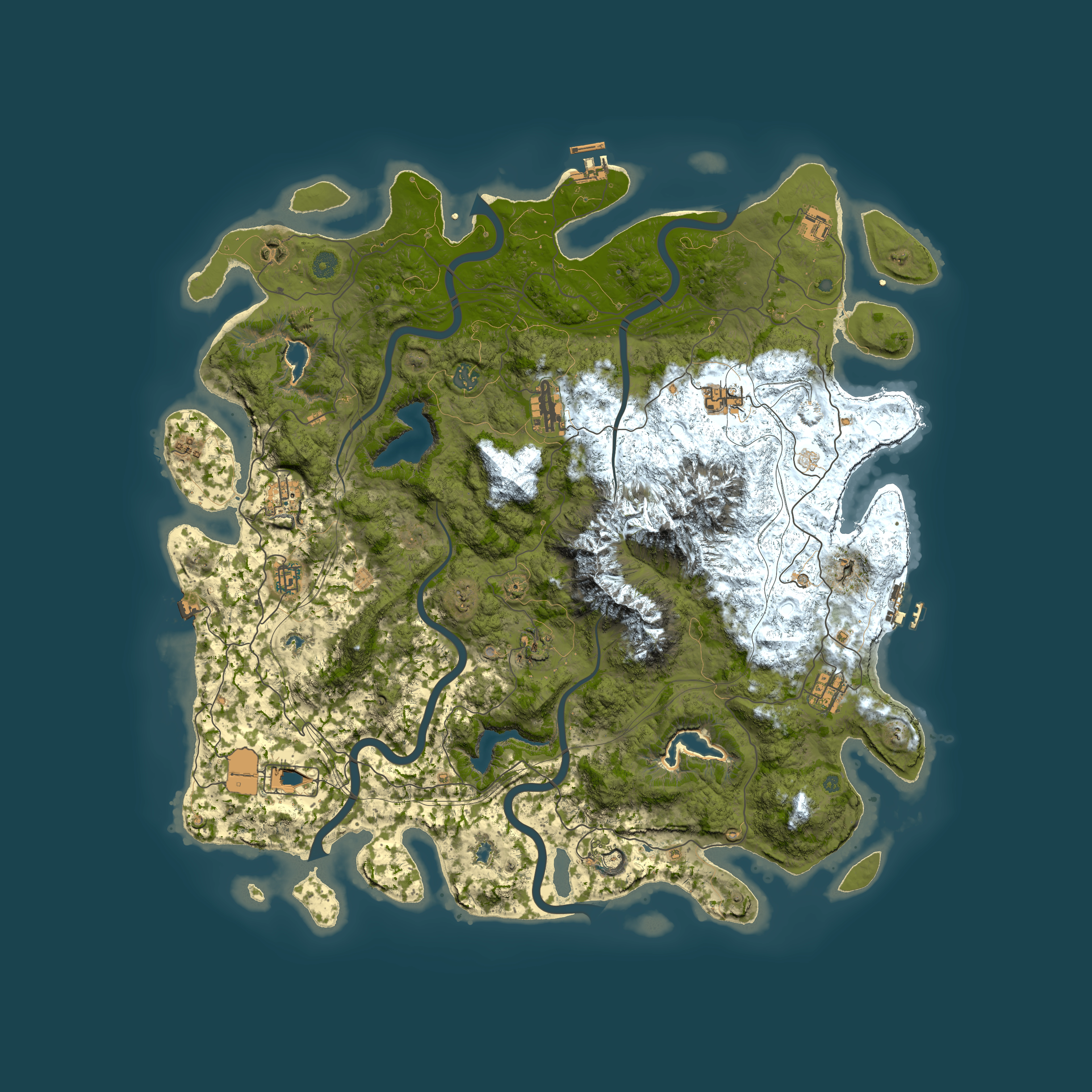 Full top-down render of Rust map seed 112293386, 5000x5000m