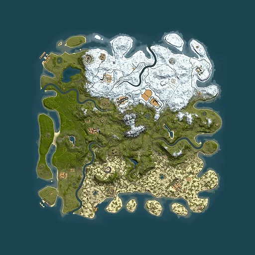 Rust map seed 1502687015, 5000x5000m top-down preview