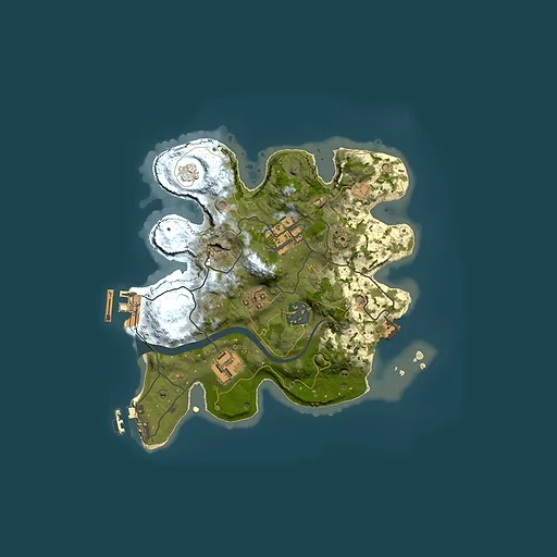 Rust map seed 1546544131, 2500x2500m top-down preview