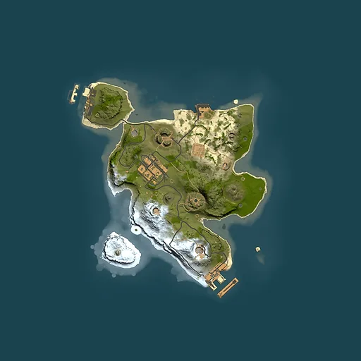 Rust map seed 907336815, 2000x2000m top-down preview