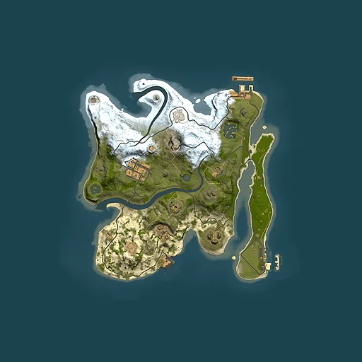 Rust map seed 579997378, 2500x2500m top-down preview