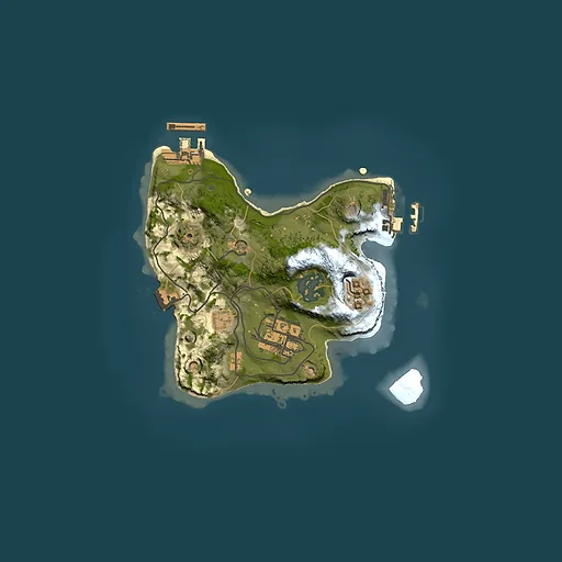 Rust map seed 1657710895, 2000x2000m top-down preview
