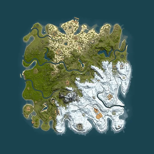 Rust map seed 750288728, 5000x5000m top-down preview