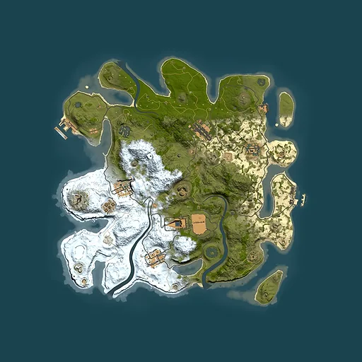 Rust map seed 456779266, 3500x3500m top-down preview