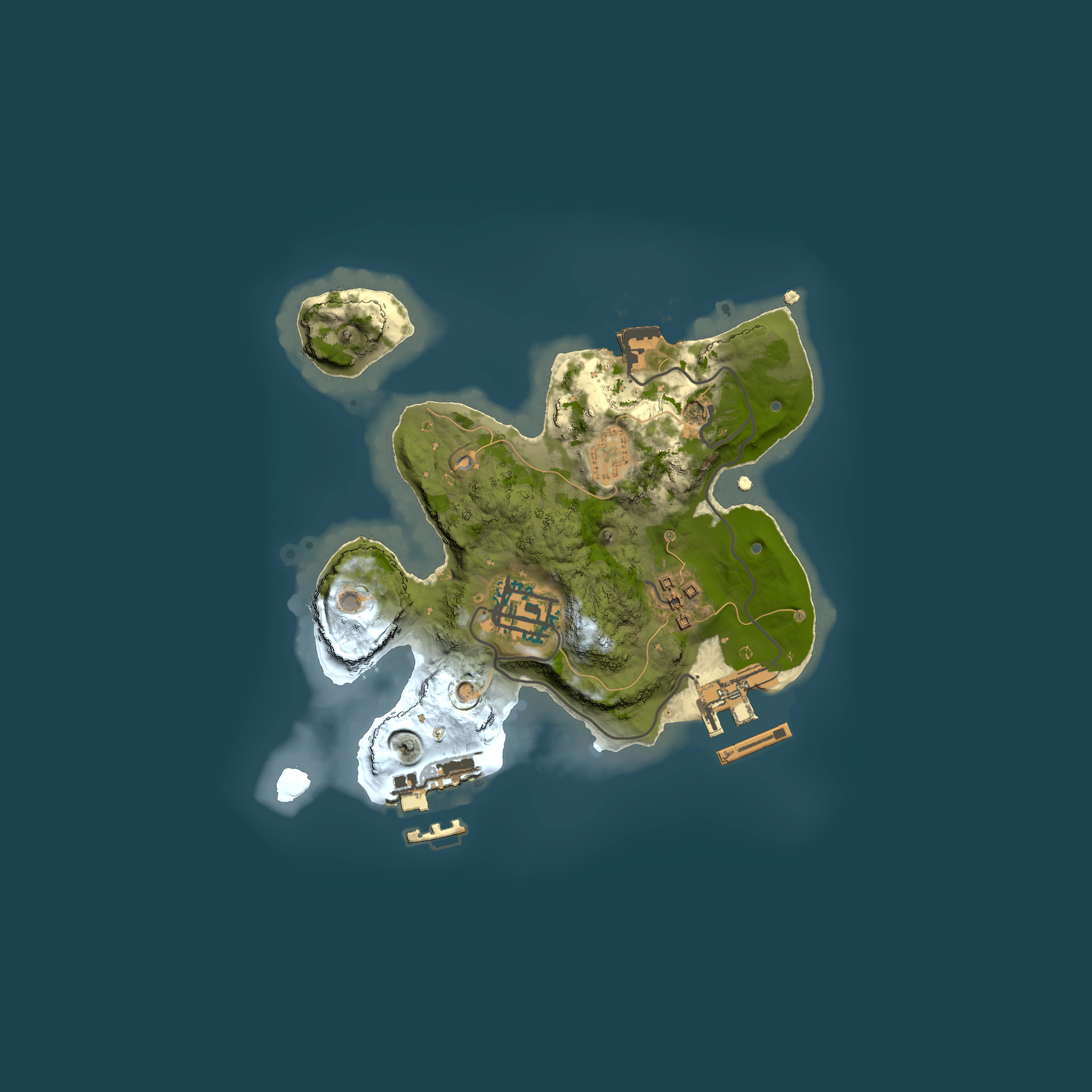 Full top-down render of Rust map seed 2114614760, 2000x2000m