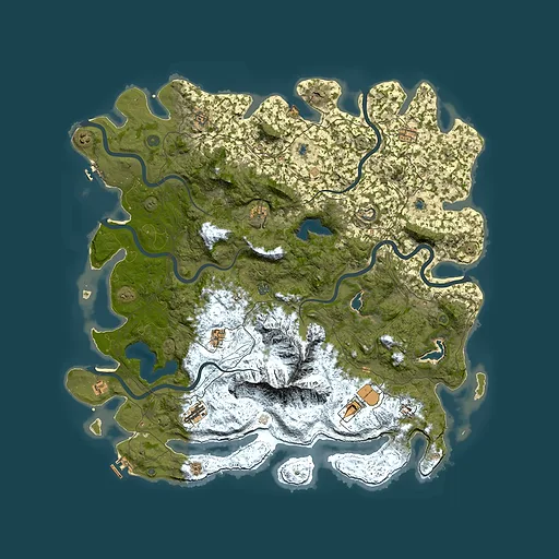 Rust map seed 9147729, 5500x5500m top-down preview