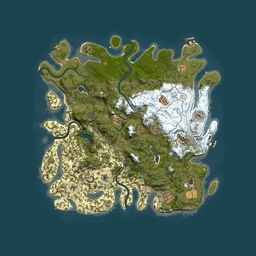 Rust map seed 1199188506, 4500x4500m top-down preview