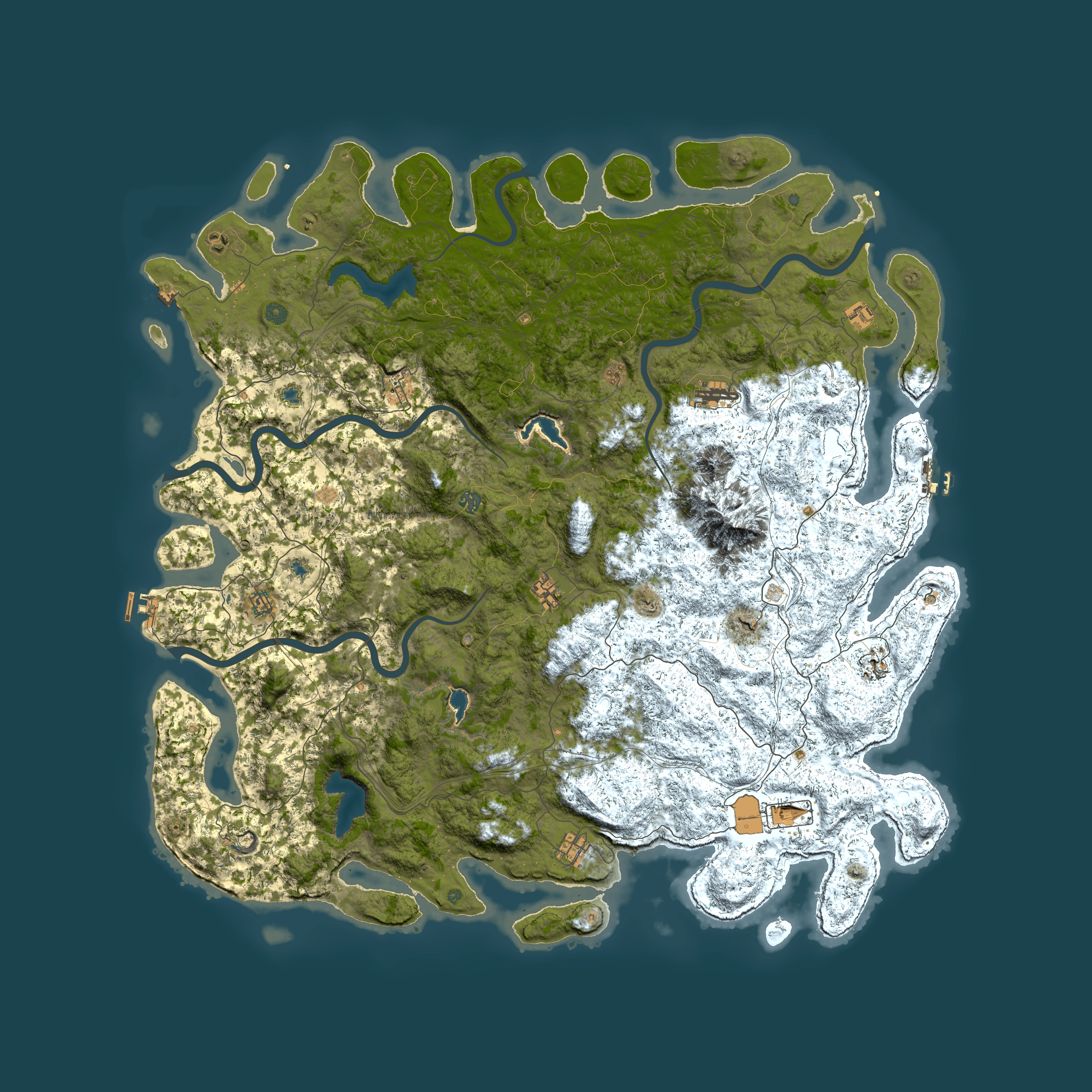 Full top-down render of Rust map seed 1995654716, 6000x6000m