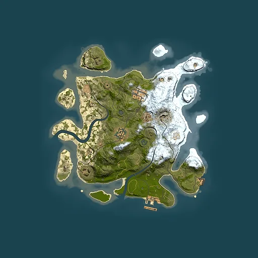 Rust map seed 1429014867, 3000x3000m top-down preview