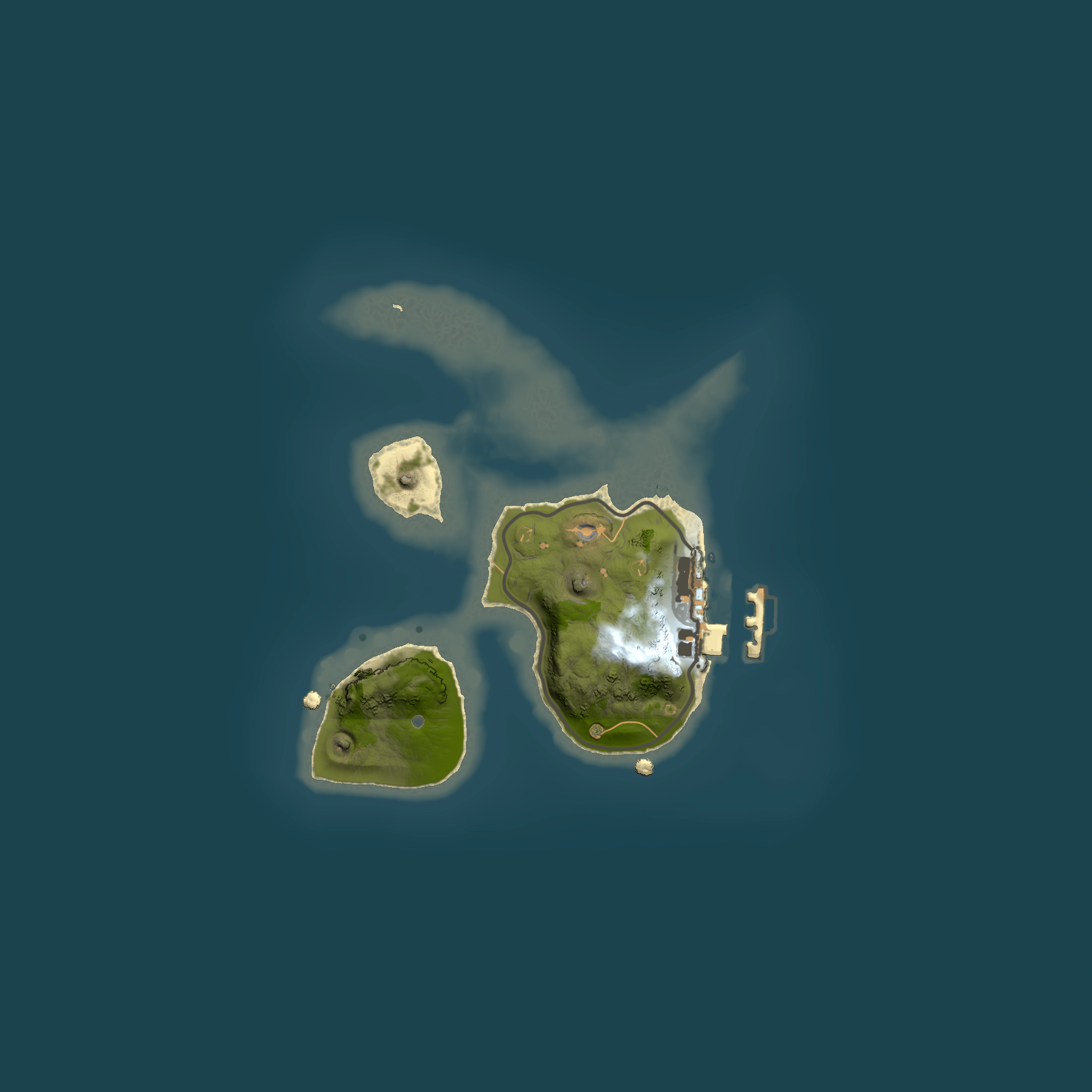 Full top-down render of Rust map seed 142728251, 1500x1500m