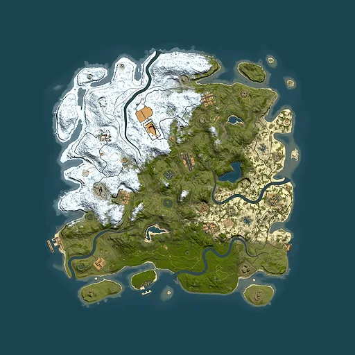 Rust map seed 782255206, 4500x4500m top-down preview