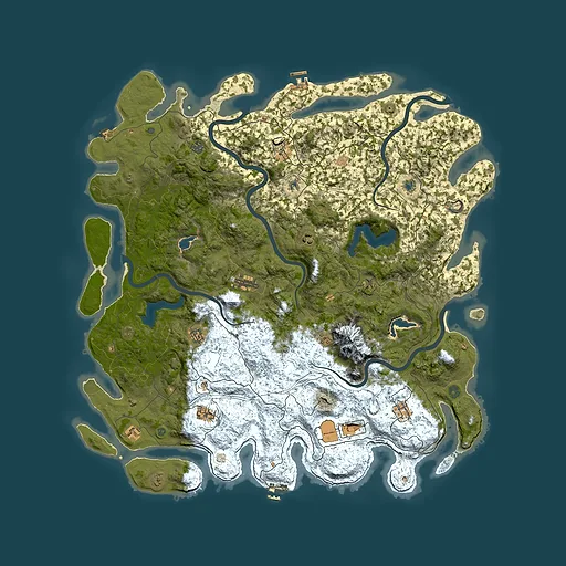 Rust map seed 765276069, 5500x5500m top-down preview