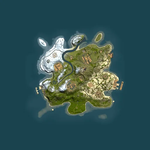 Rust map seed 600342011, 2500x2500m top-down preview