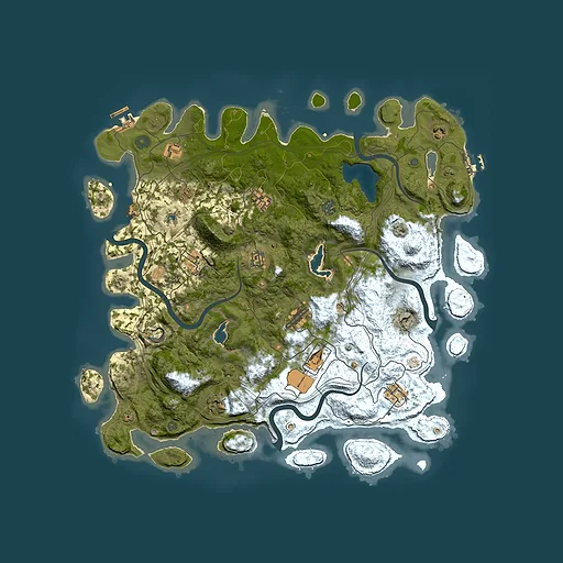 Rust map seed 1910220596, 4500x4500m top-down preview