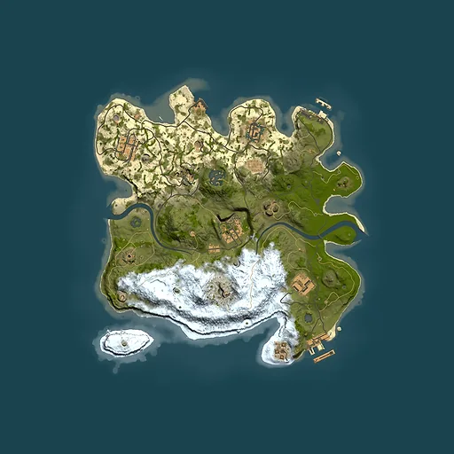 Rust map seed 598696465, 3000x3000m top-down preview
