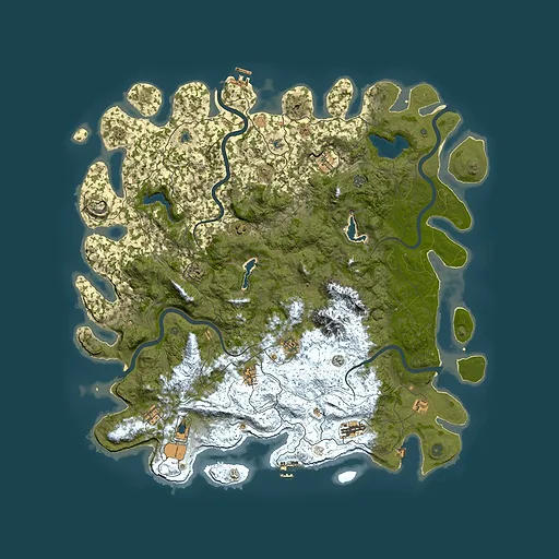 Rust map seed 1863454470, 5500x5500m top-down preview