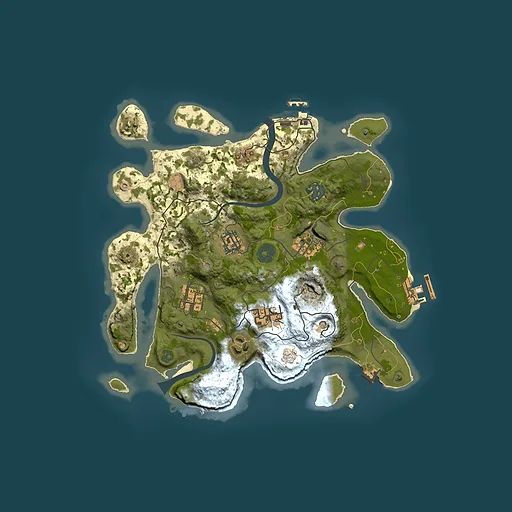 Rust map seed 177027503, 3000x3000m top-down preview