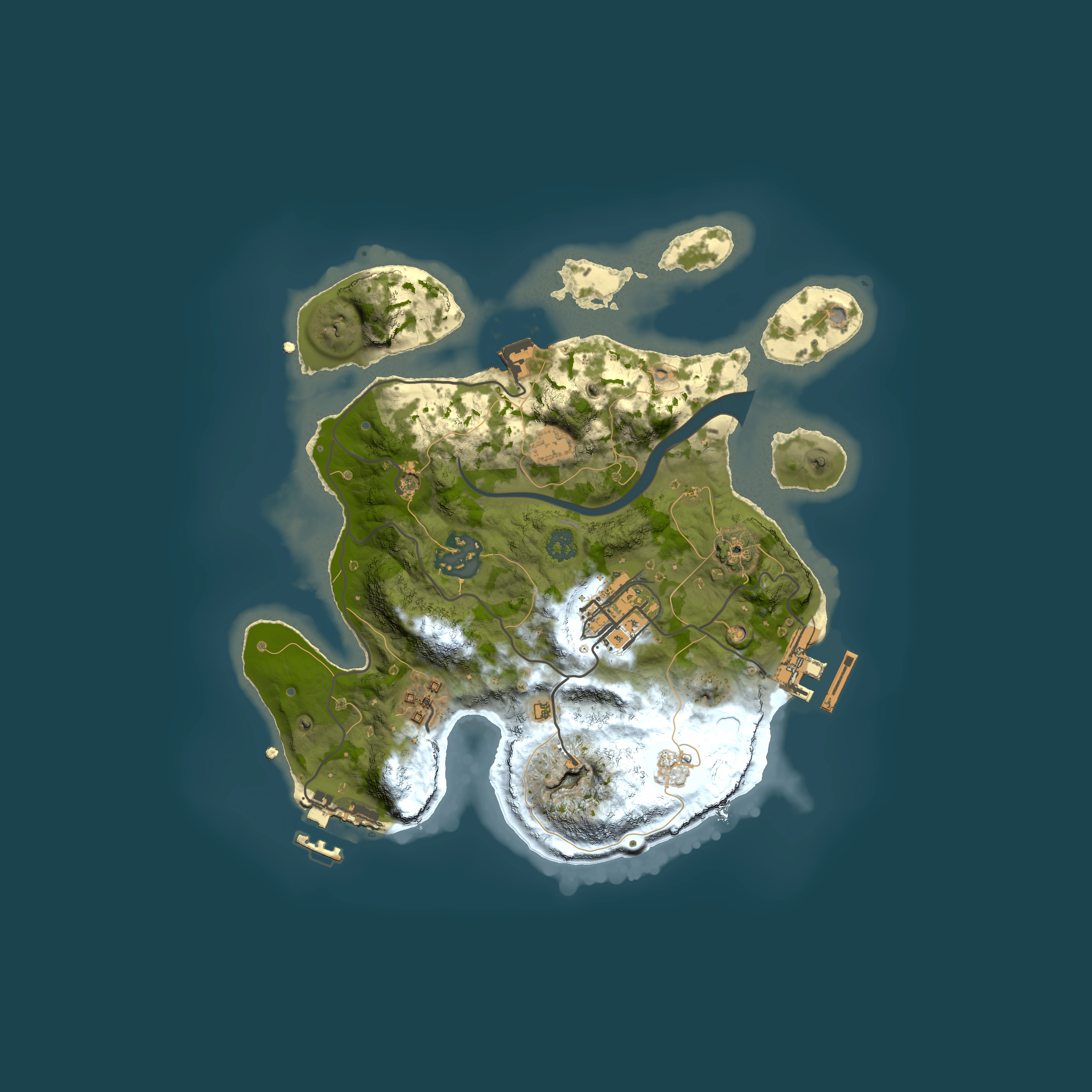 Full top-down render of Rust map seed 511443787, 2500x2500m