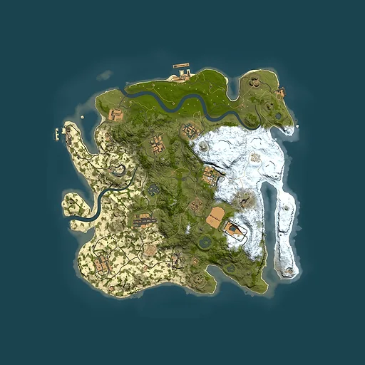Rust map seed 895323520, 3500x3500m top-down preview