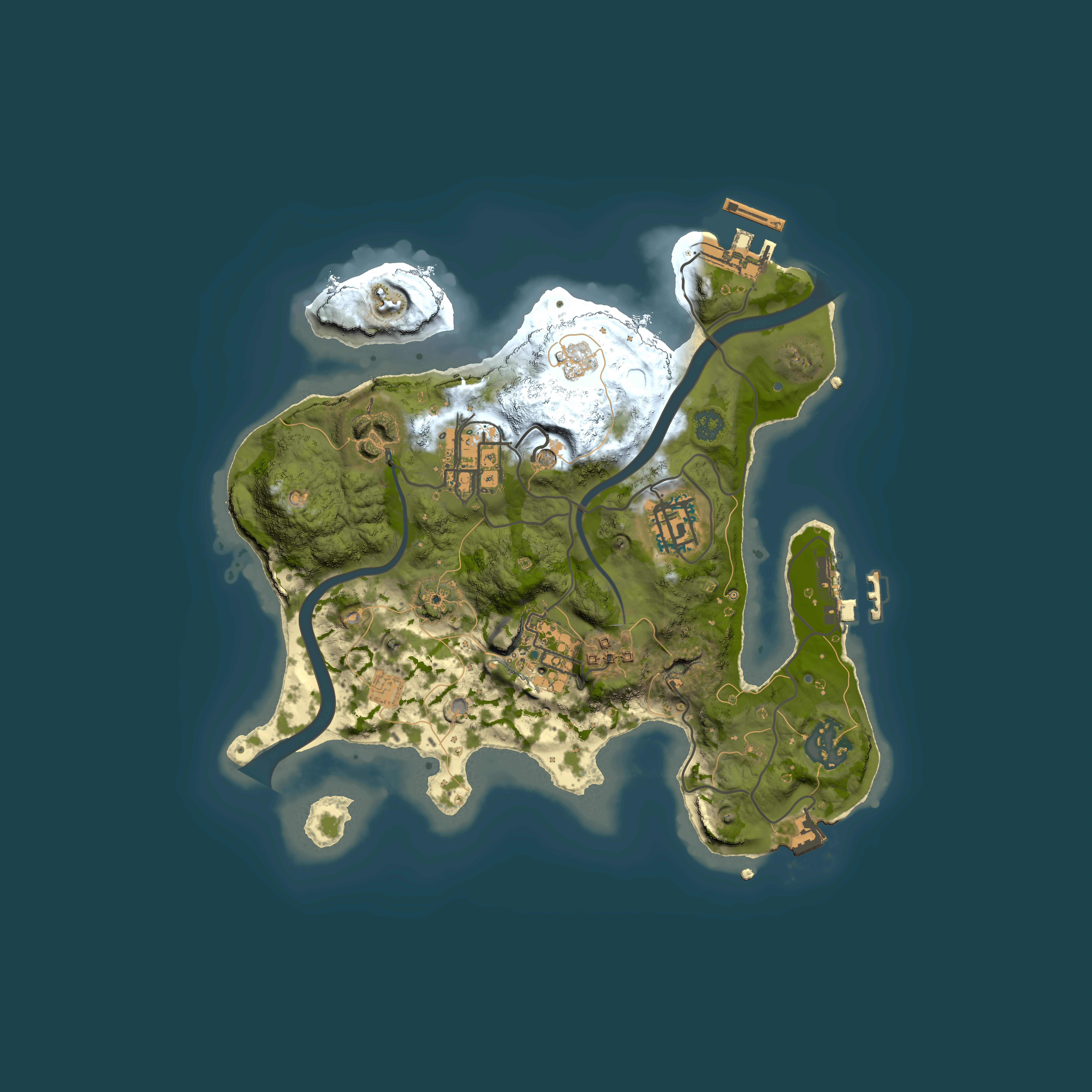 Full top-down render of Rust map seed 601396724, 2500x2500m