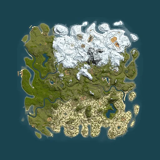 Rust map seed 1419747991, 5500x5500m top-down preview