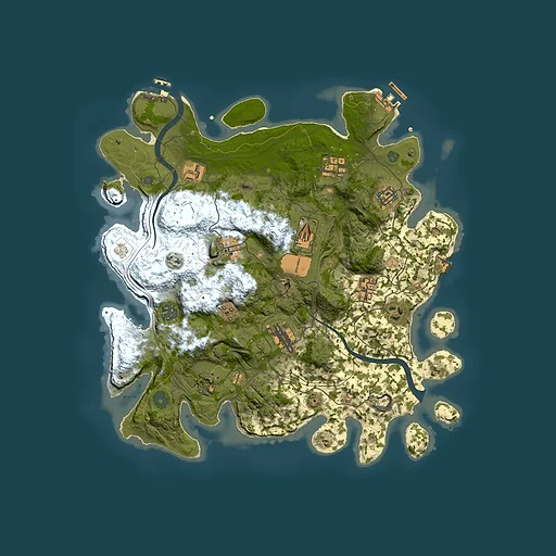 Rust map seed 1337, 3800x3800m top-down preview