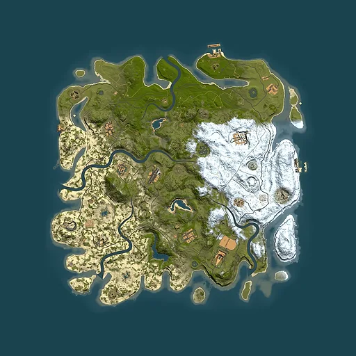 Rust map seed 1757184119, 4500x4500m top-down preview