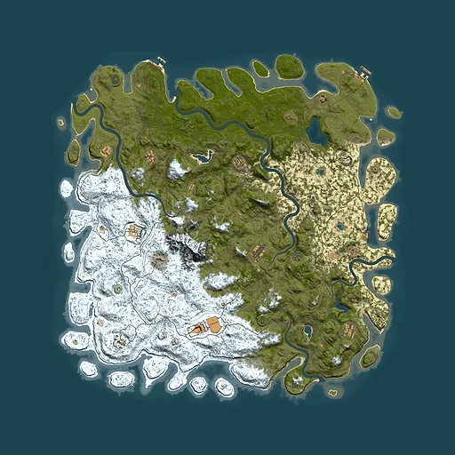 Rust map seed 1112423184, 6000x6000m top-down preview