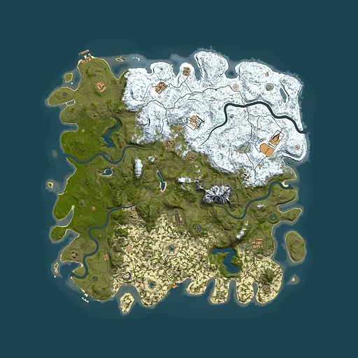 Rust map seed 1634835770, 5500x5500m top-down preview