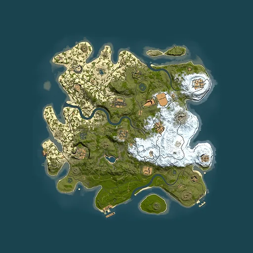 Rust map seed 394011513, 4000x4000m top-down preview