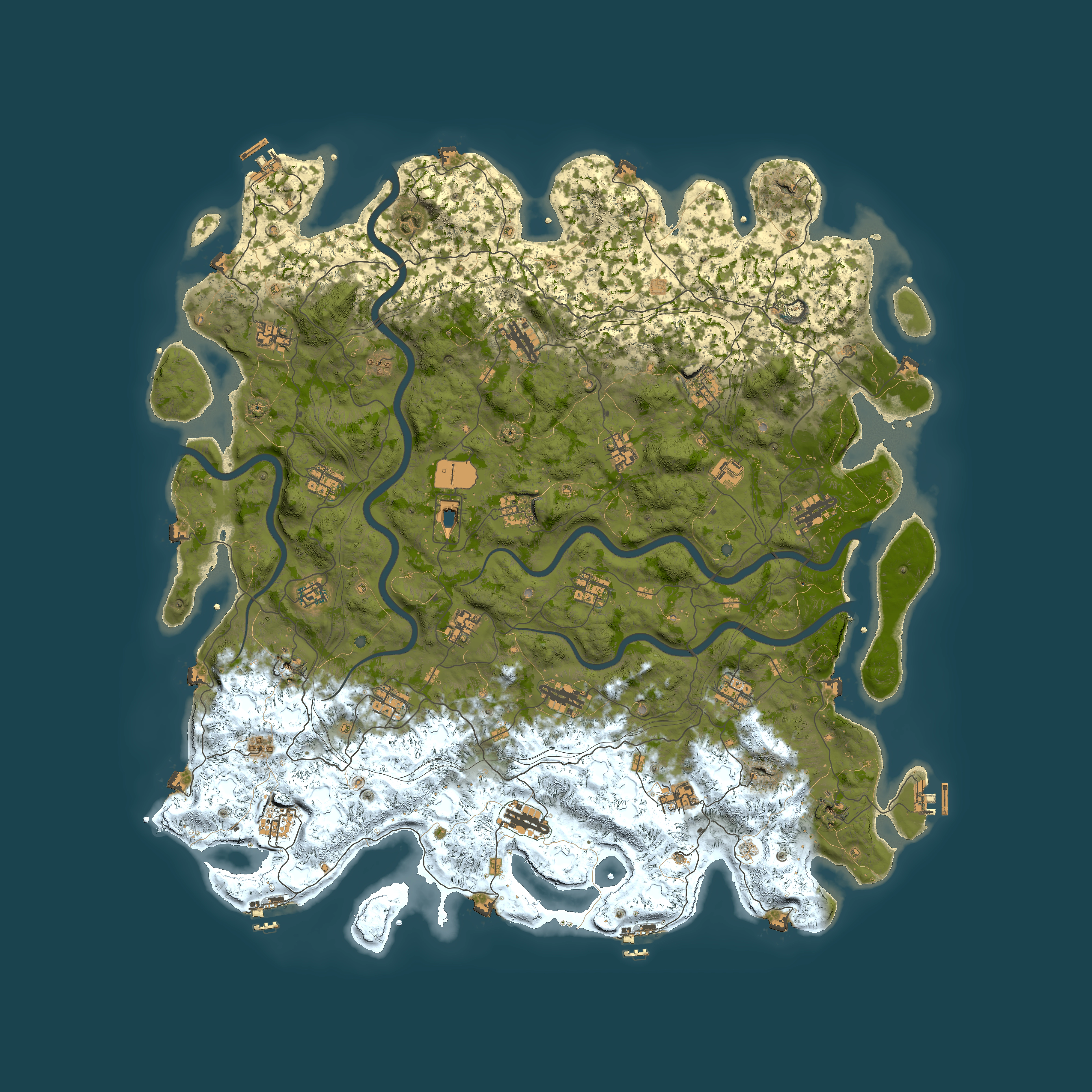 Full top-down render of Rust map seed 1934000409, 5499x5499m