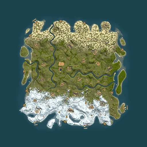 Rust map seed 1934000409, 5499x5499m top-down preview