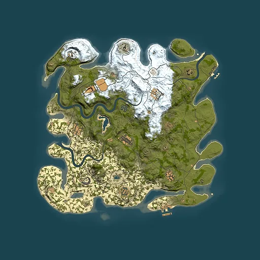 Rust map seed 15082026, 4250x4250m top-down preview