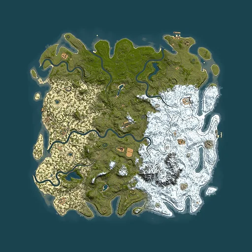 Rust map seed 782851065, 6000x6000m top-down preview