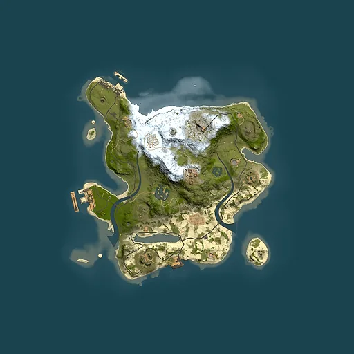 Rust map seed 1704891551, 2500x2500m top-down preview
