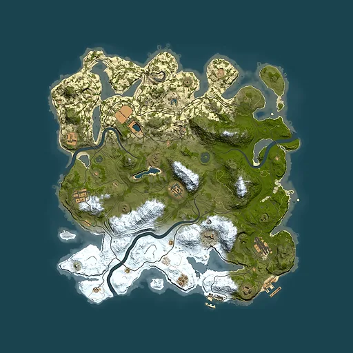 Rust map seed 1337, 4000x4000m top-down preview