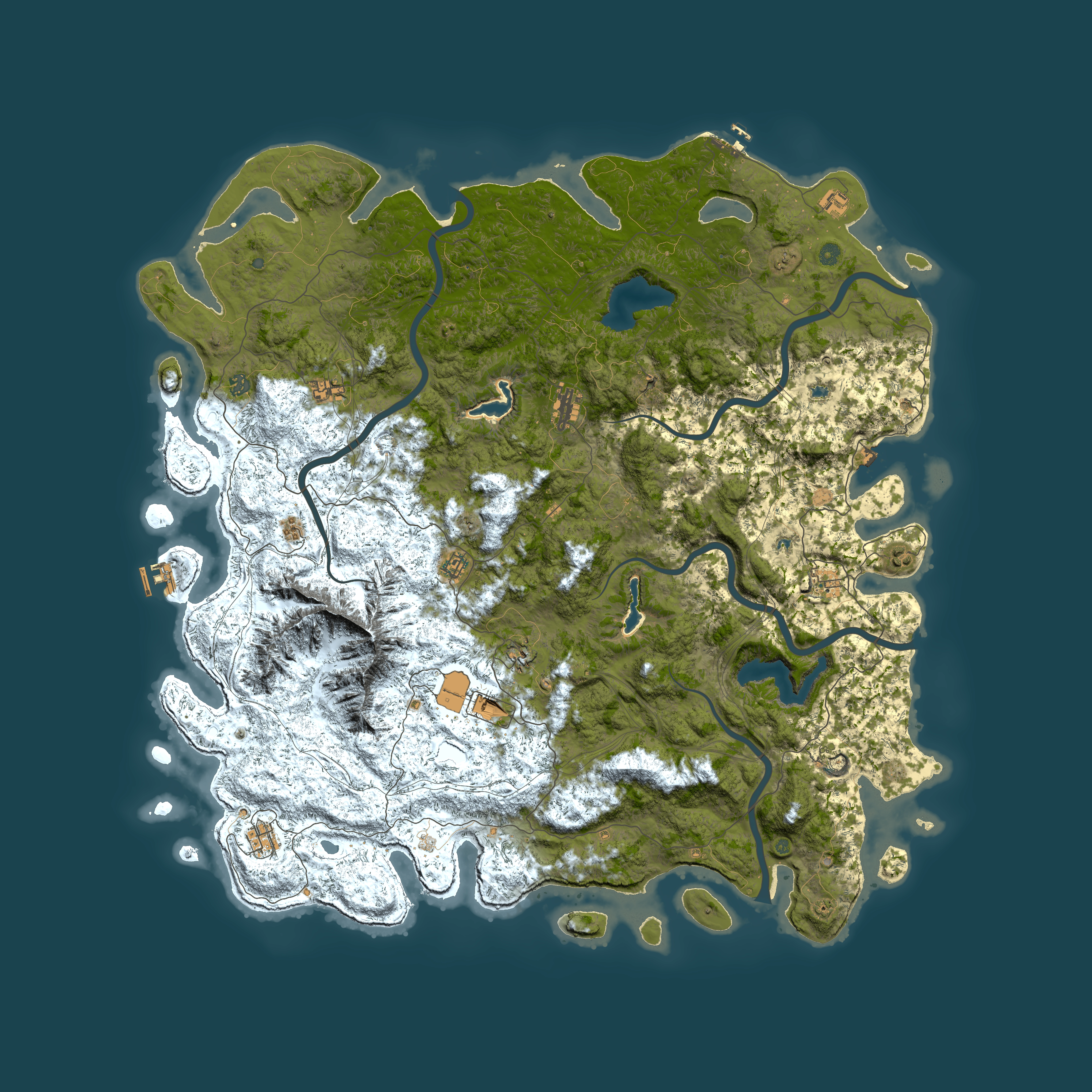 Full top-down render of Rust map seed 1998315881, 6000x6000m