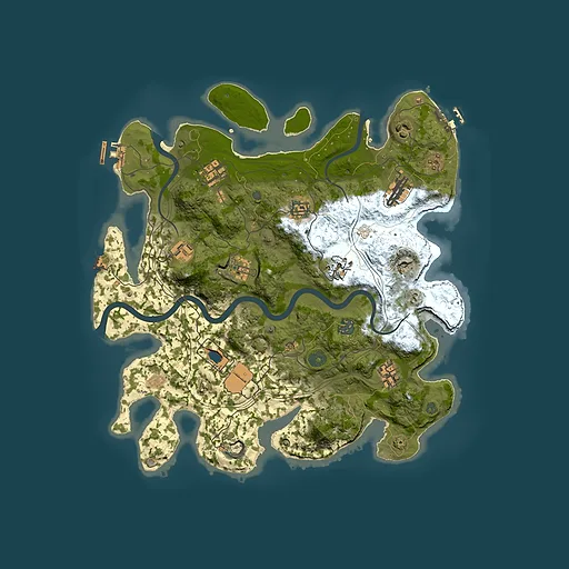 Rust map seed 1337, 3800x3800m top-down preview