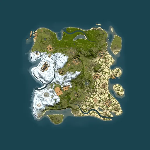 Rust map seed 1004627492, 3500x3500m top-down preview