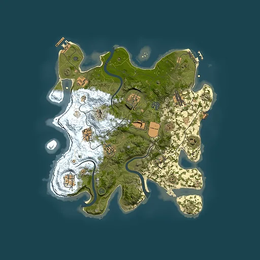 Rust map seed 612867924, 3500x3500m top-down preview